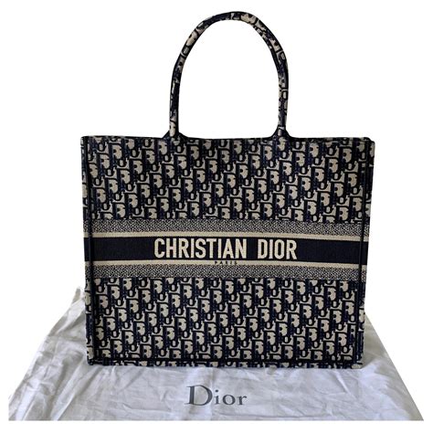 sac toile christian dior|authentic christian dior.